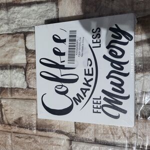 Black and White Coffee Sign